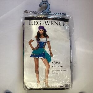Leg Avenue Blue and Purple Costume HalloweenNEW!! NOS Sz XL